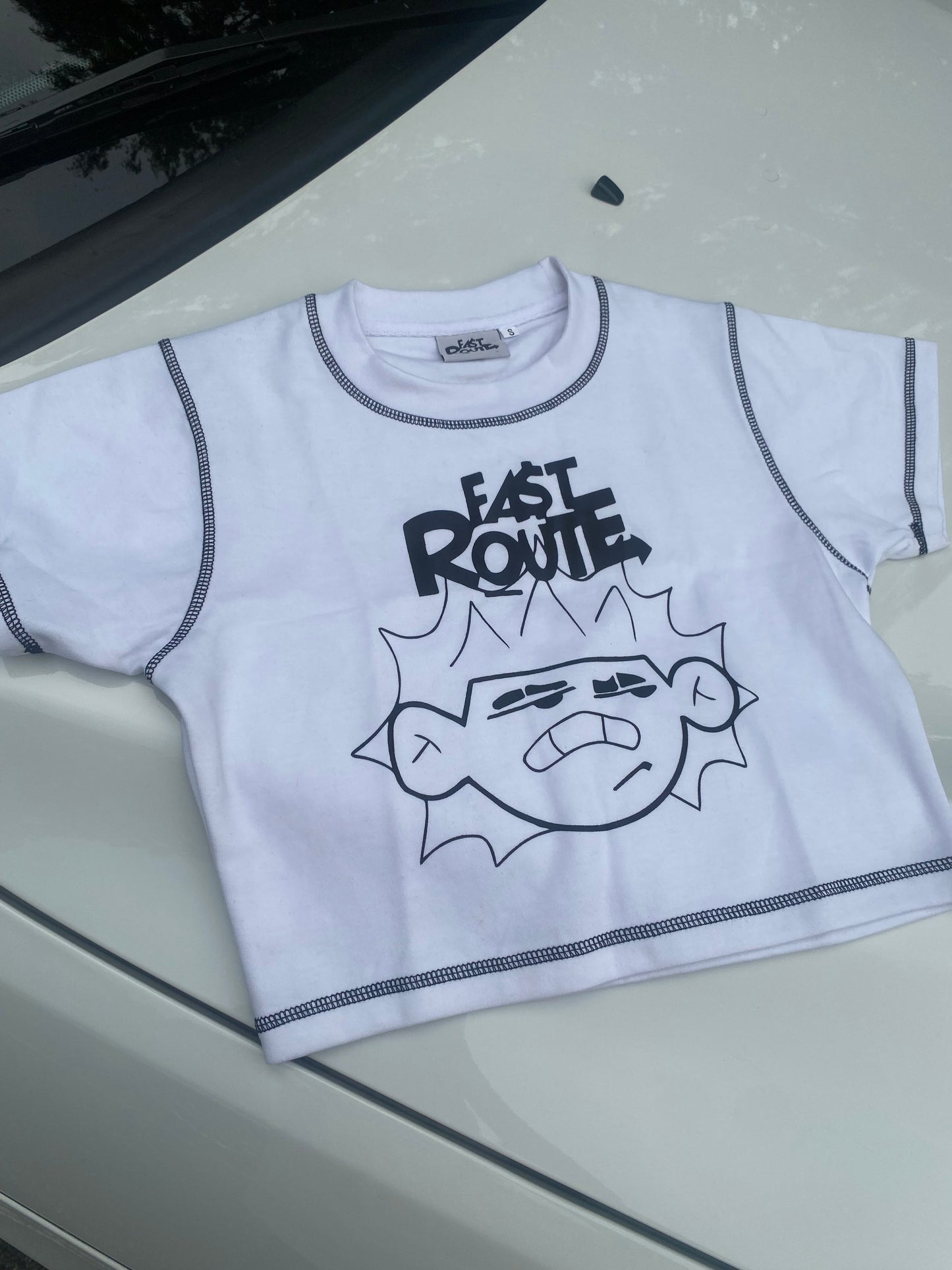 FACE LOGO TEE CROP TOP