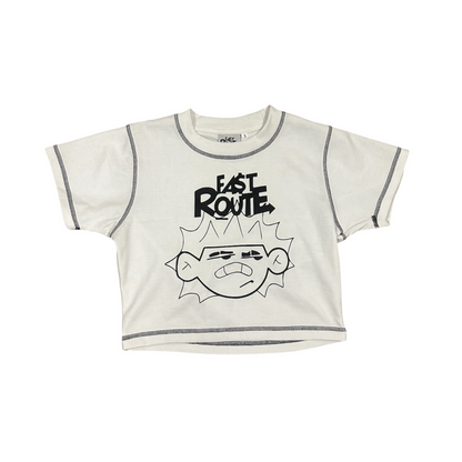 FACE LOGO TEE CROP TOP