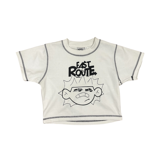 FACE LOGO TEE CROP TOP